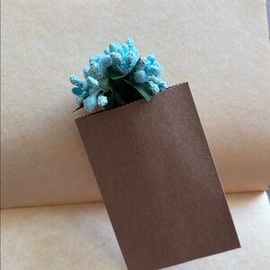 🩵Handmade 6 miniature pink flower stems